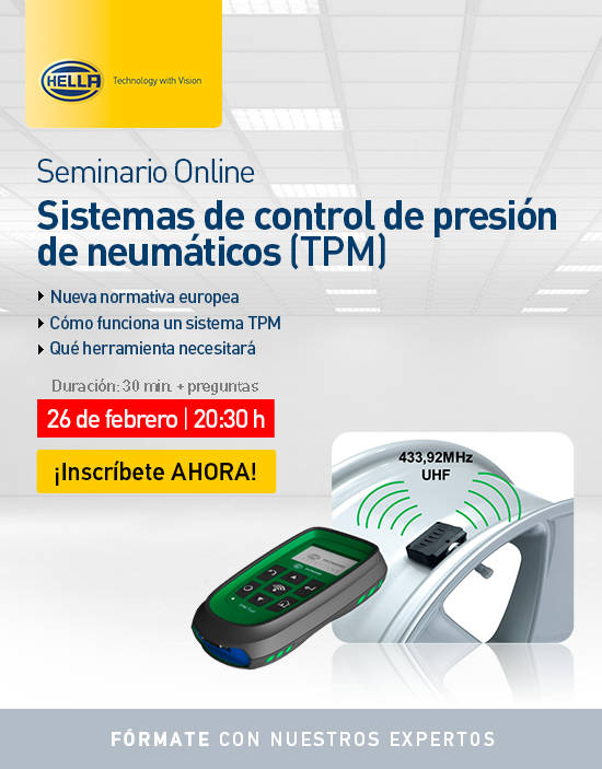 Seminario de control de presion de neumaticos TPM, Hella Seminario de control de presion de neumaticos TPM, Hella