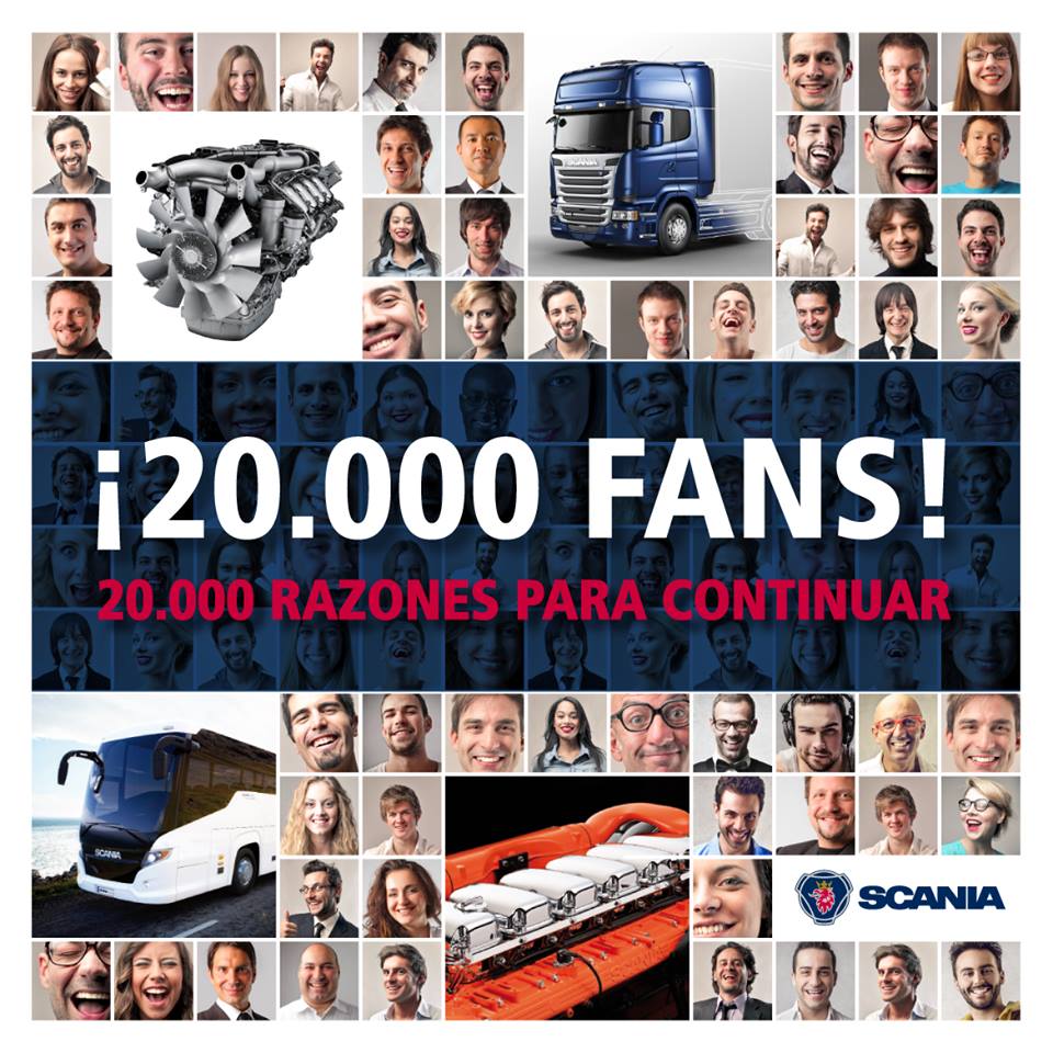 Scania Hispania es la marca del sector con mas seguidores en Facebook