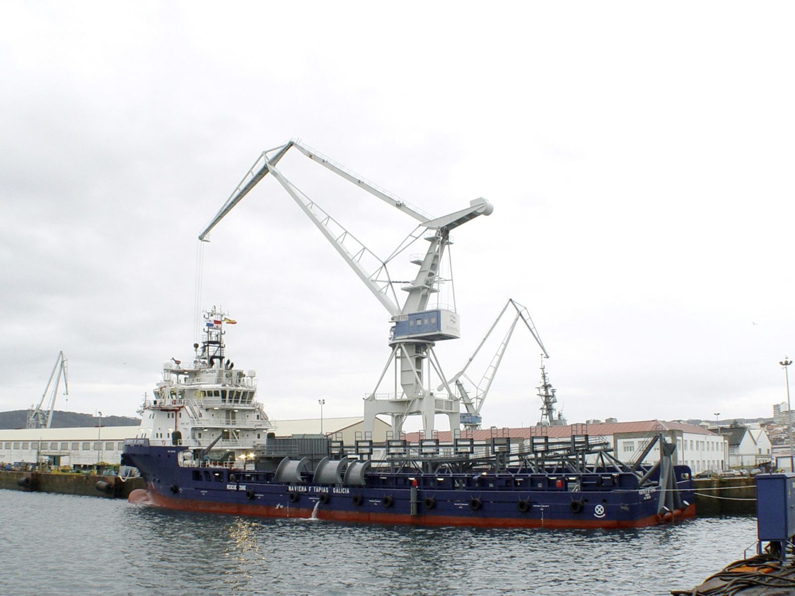 Monforte de lemos en los astilleros de Navantia en Ferrol