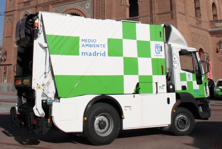 Camion de recogida de residuos electrico de FCC