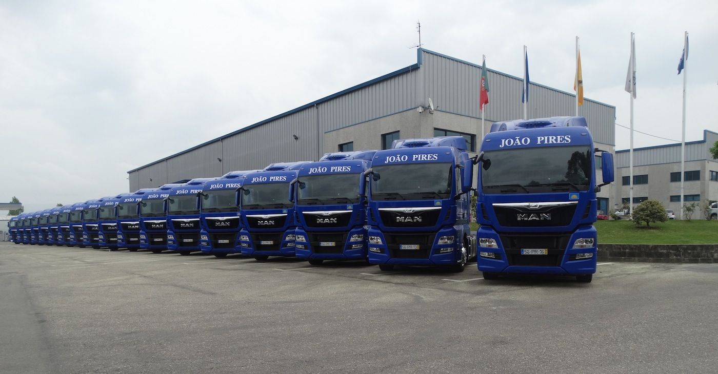 Transporte Internacional Joao Pires amplia su flota de camiones con 18 MAN TGX EfficientLine 2