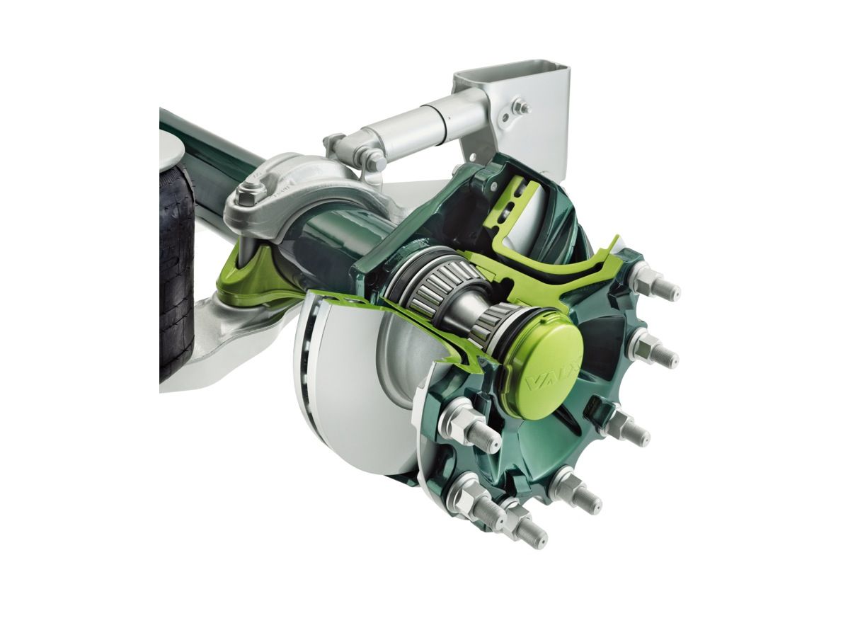 Eje Valx para semirremolque con freno de disco Eje Valx para semirremolque con freno de disco