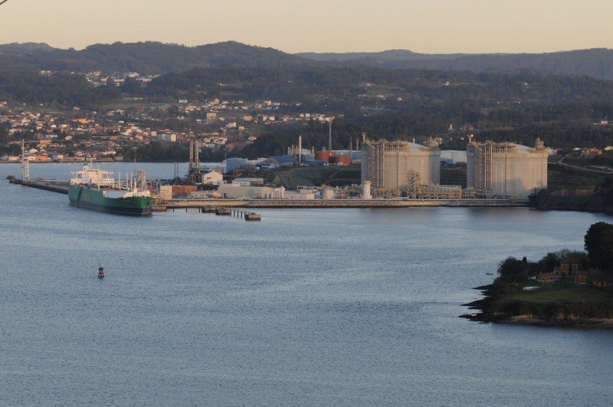 Planta regasificadora de Reganosa en Ferrol.