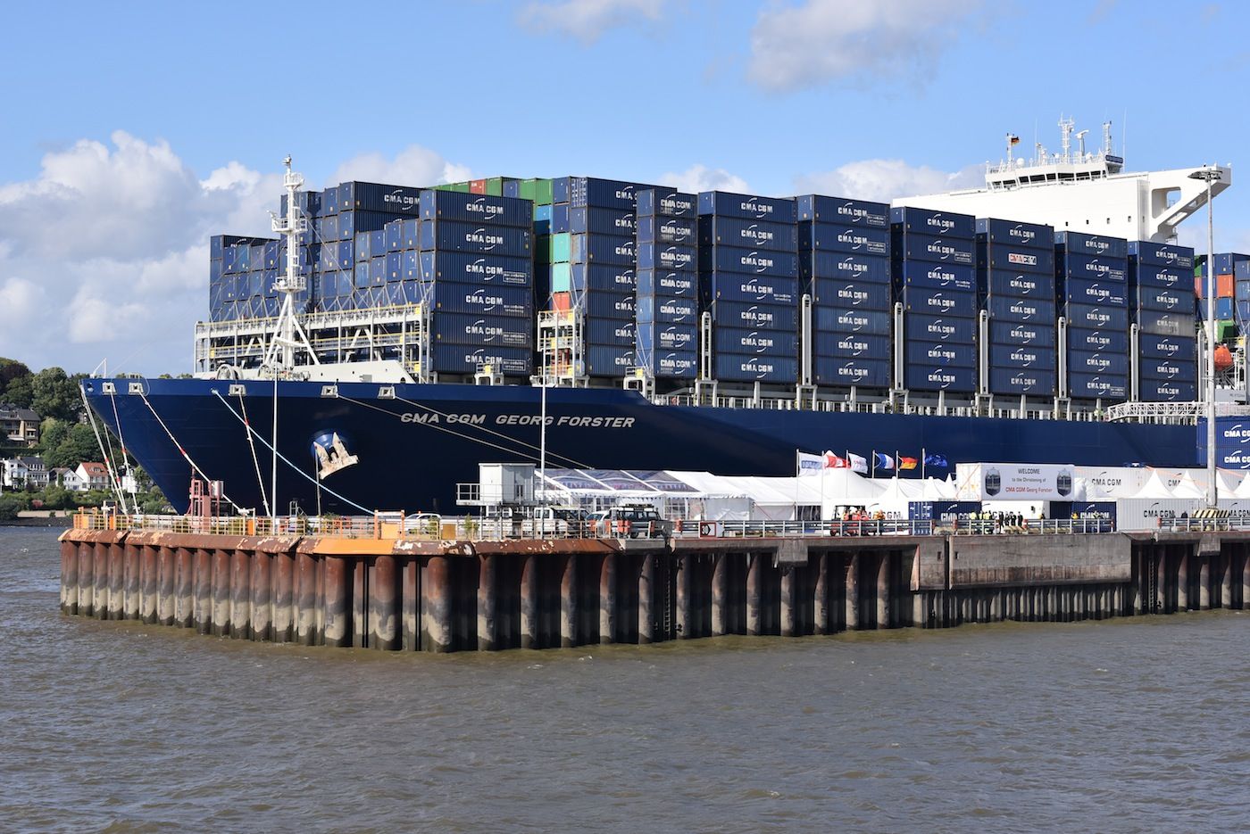 Bautizo del Georg Foster de CMA CGM