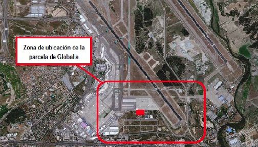 Zona del nuevo hangar de Globalia en el aeropuerto Madrid-Barajas