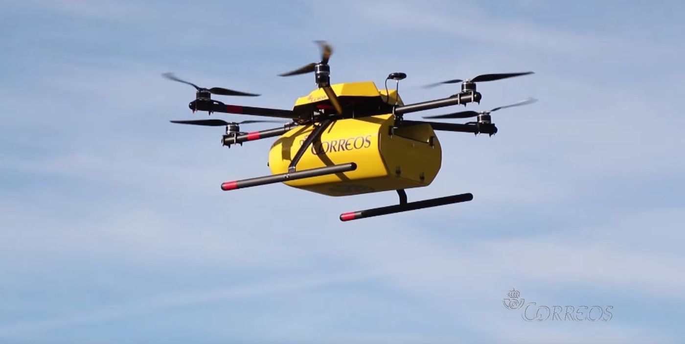 Correos realiza las primeras pruebas con drones en condiciones reales