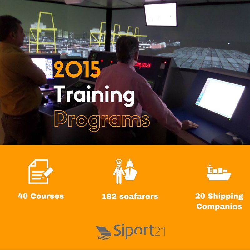El centro de simulacion de Siport21 logra formar a mas de 180 marinos en 2015