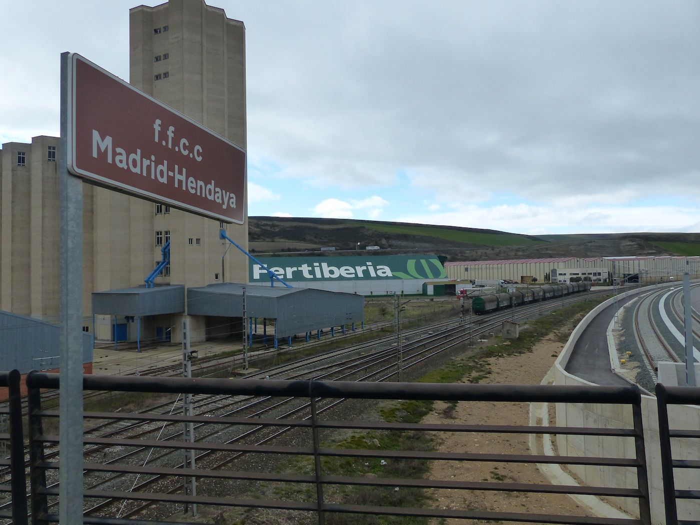 Terminal Logistico Ferroviaria del puerto de Bilbao en Pancorbo