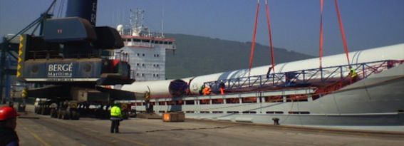 Carga de proyecto operada por Berge Maritima Bilbao