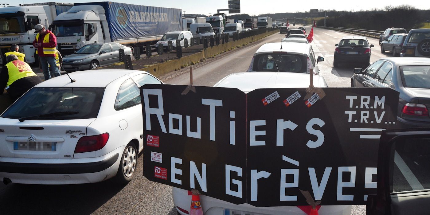 Huelga de los sindicatos franceses en coontra de la reforma laboral del gobierno galo