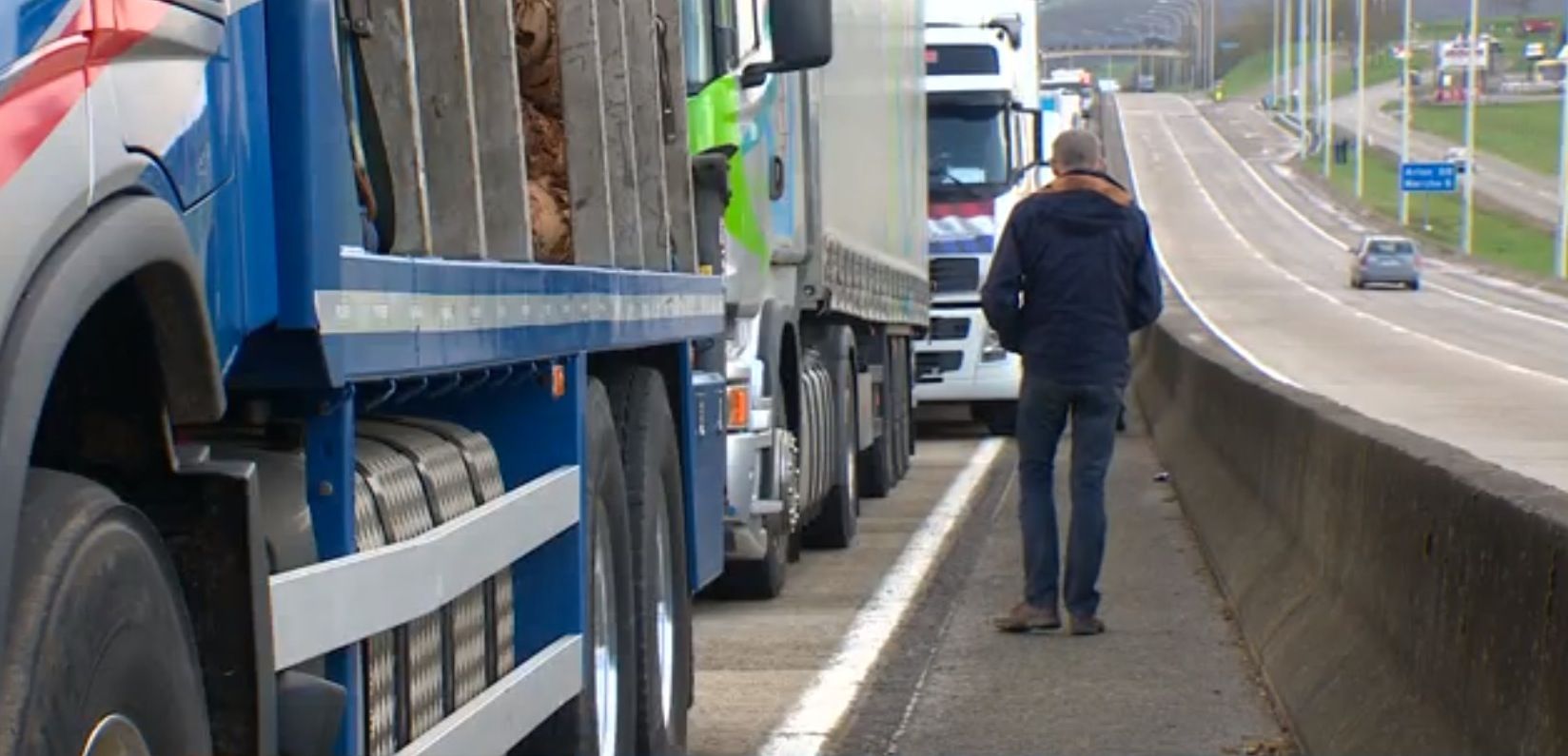 nuevos bloqueos en las carreteras belgas