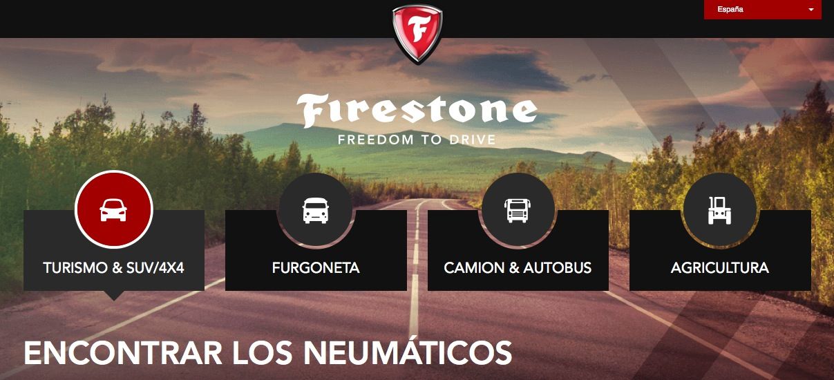 Firestone estrena nueva página web