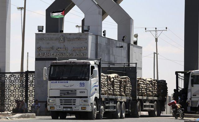 paso fronterizo de Rafah entre la Franja de Gaza y Egipto