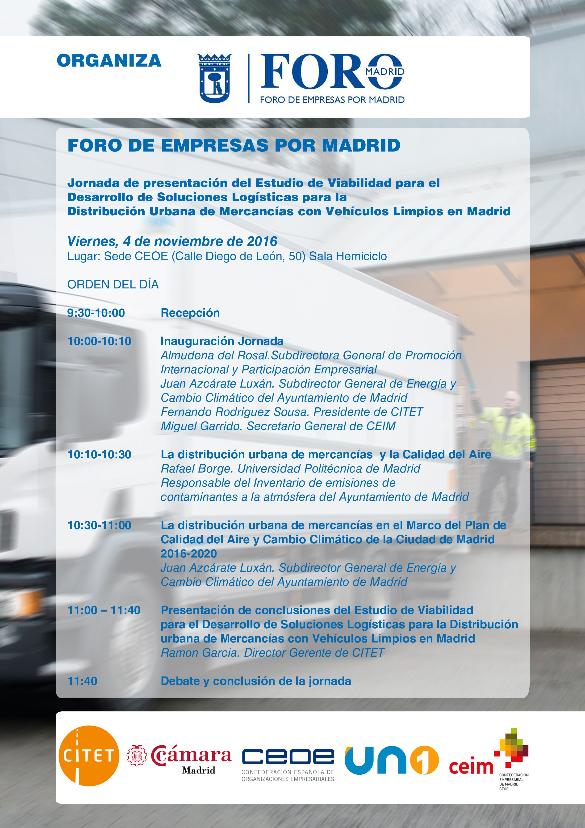 Presentacion del Foro de Empresas por Madrid