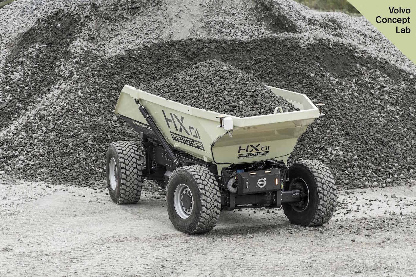HX1 prototipo de volquete autonomo deVolvo HX1 prototipo de volquete autonomo deVolvo