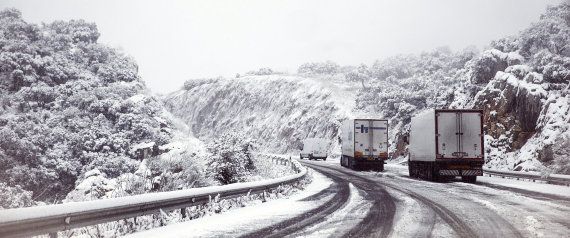 temporal de frio y nieve en las carretras españolas