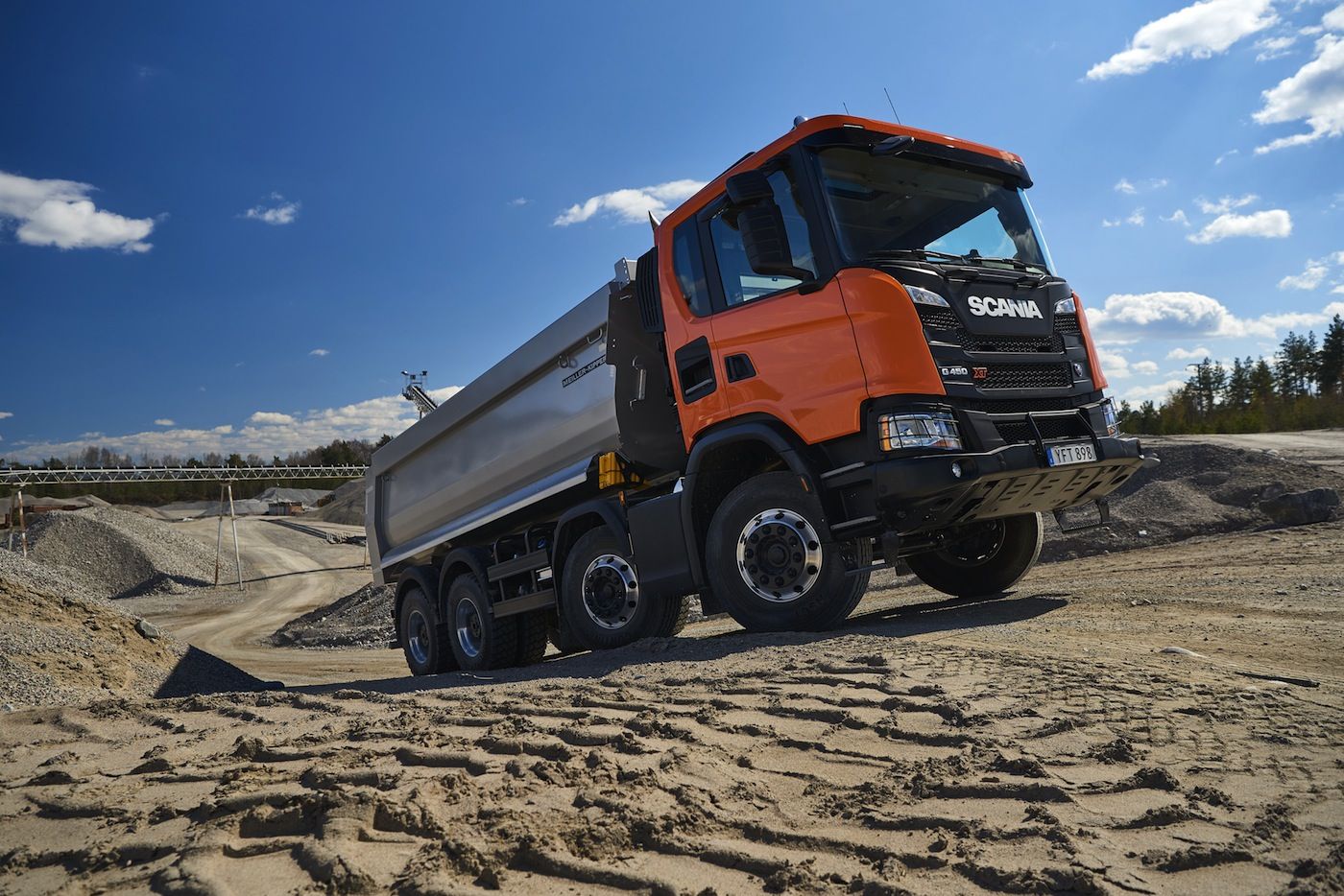 nueva serie XT de camiones Scania para construccion