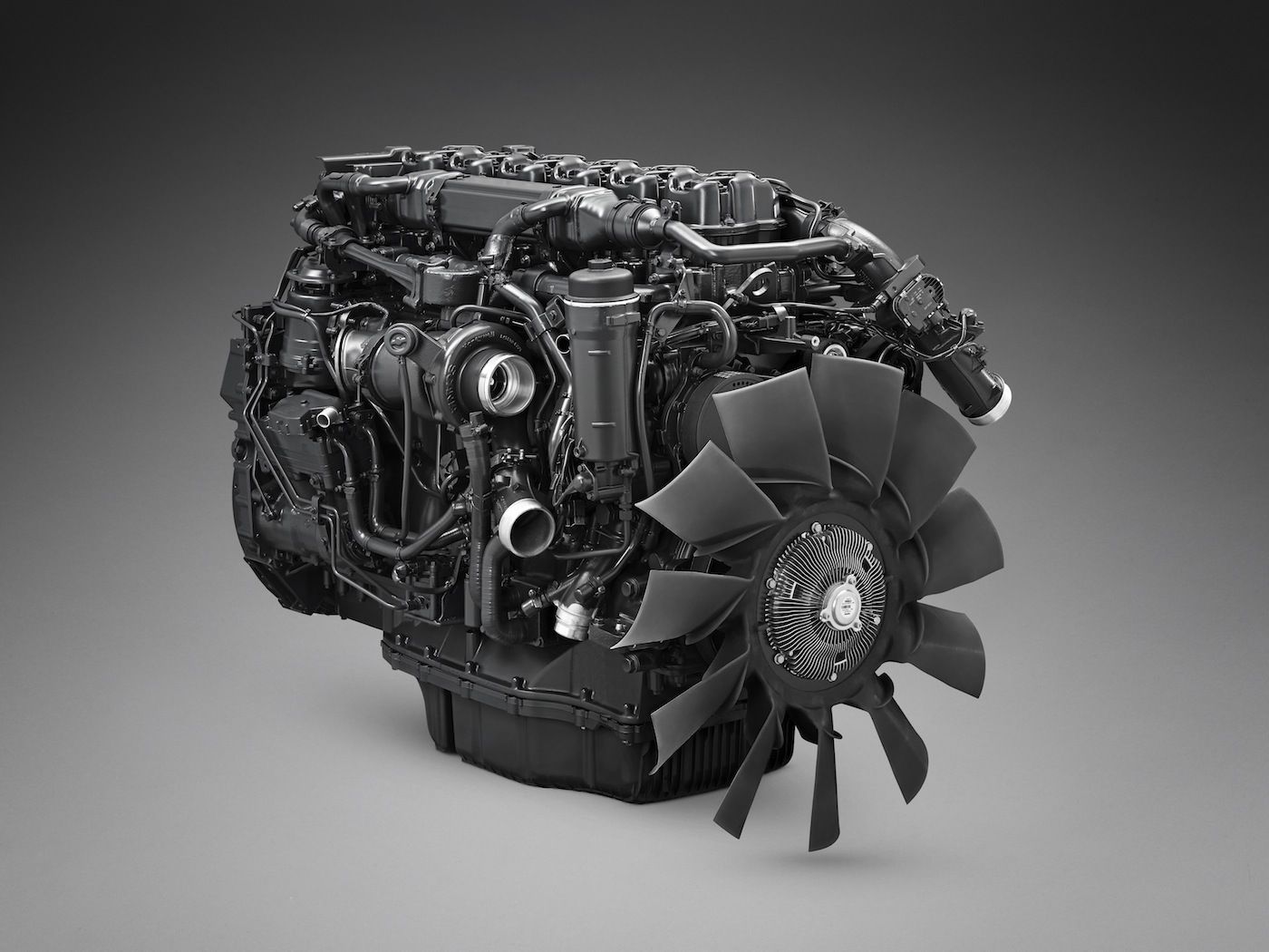 Scania 13 litre gas engine