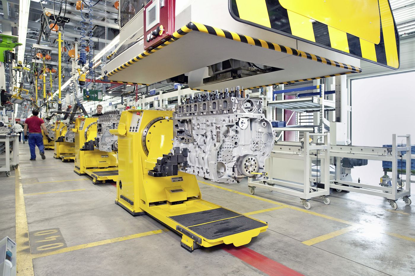 fabrica de motores de camion de Mercedes en Manheim