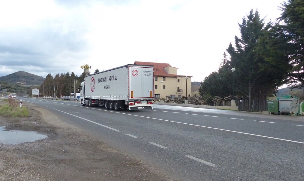 camion de Gamertrans en Palencia