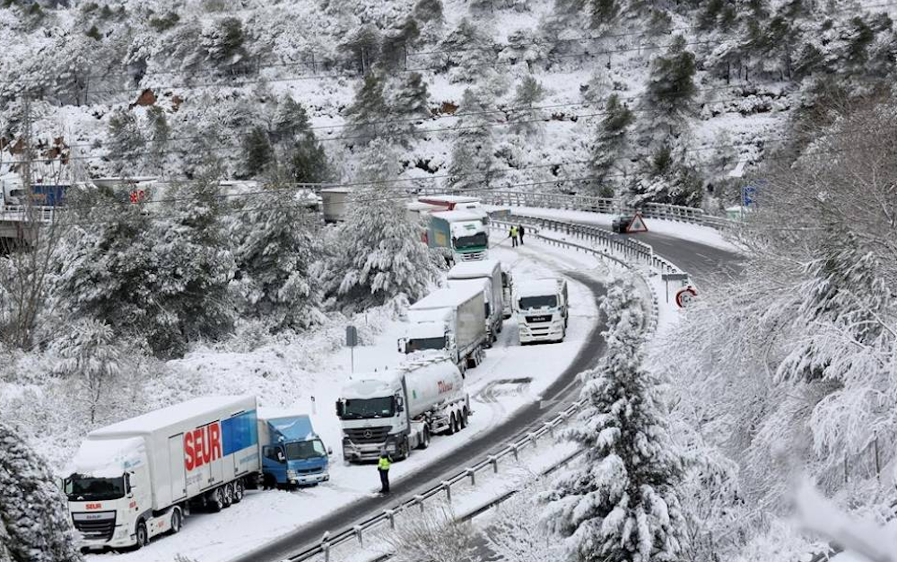 nieve carretera