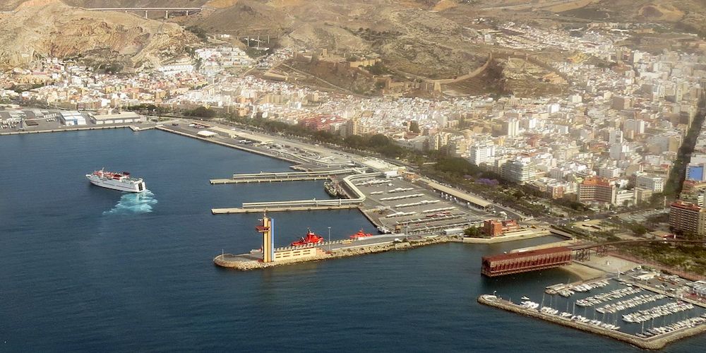puerto almeria vista aerea