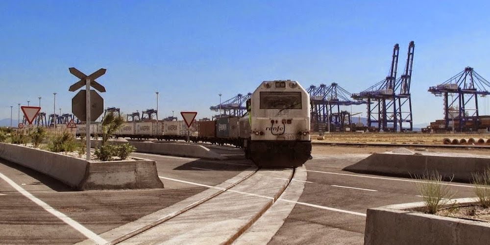 ferrocarril ferroportuario Isla Verde puerto Algeciras