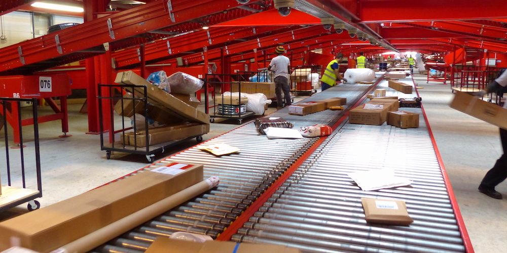 cinta clasificadora paquete ecommerce