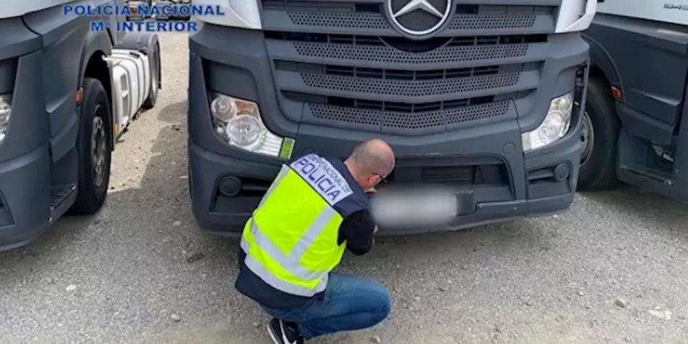 policia camion robado