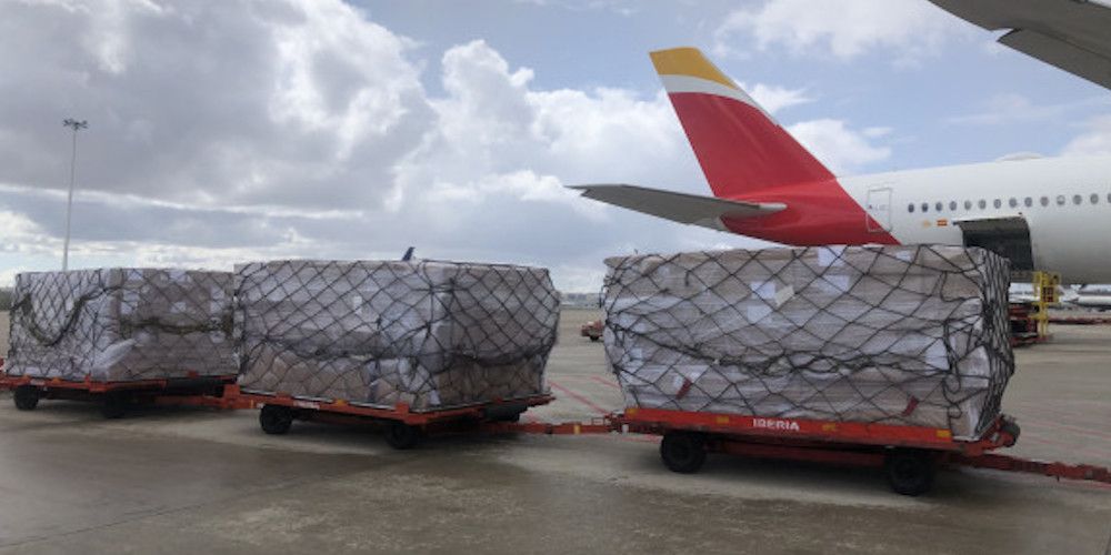 Corredor aereo sanitario de Iberia Corredor aereo sanitario de Iberia