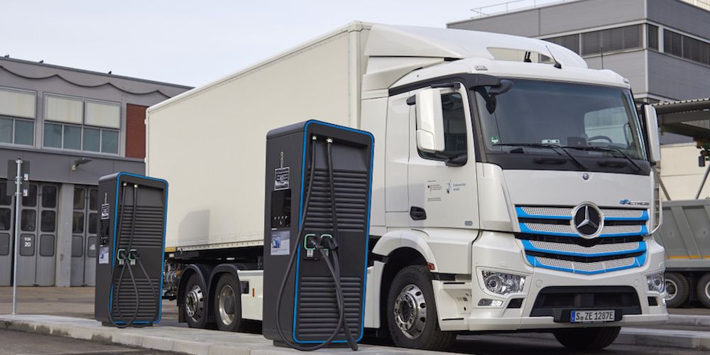 Infraestructura de recarga de Daimler para camiones eléctricos
