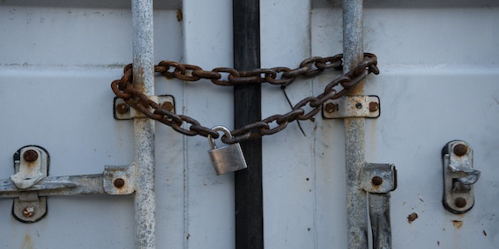 Locked Shipping Container