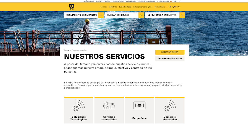 web MSC spain web MSC spain