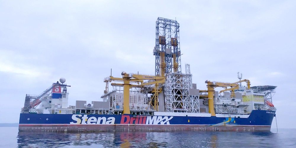 Stena Drillmax en el puerto de Gibraltar, buque perforador