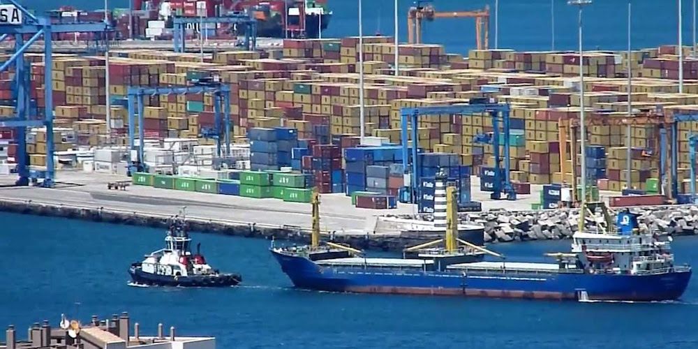 puerto de las palmas de la luz terminal contenedores