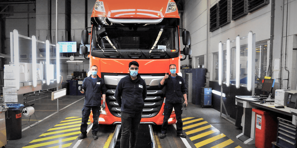 First_DAF_truck_leaves_production_line