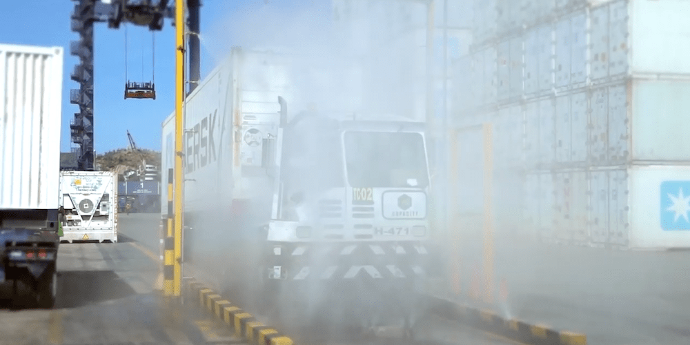 deinfeccion y lavado contenedores