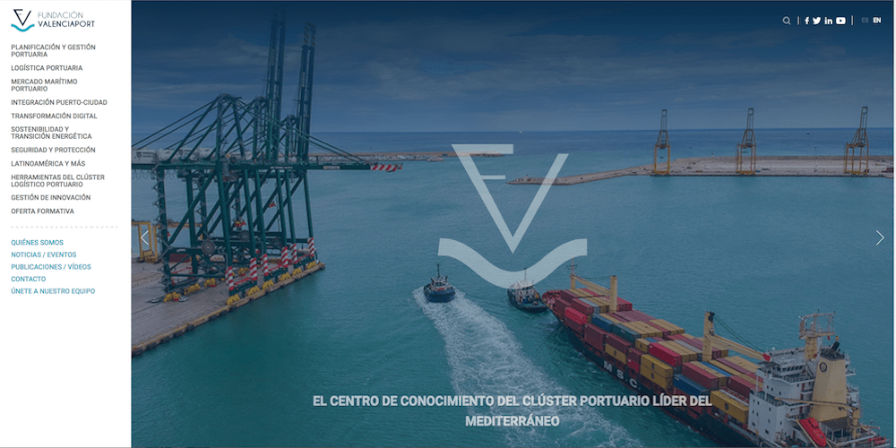 Nueva web de la Fundacion Valenciaport Nueva web de la Fundacion Valenciaport
