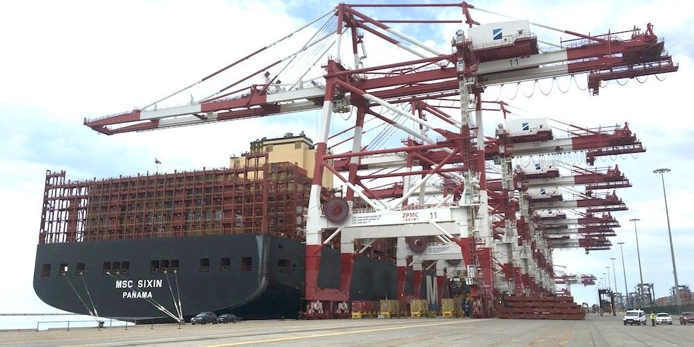 MSC Sixin en el puerto de Barcelona