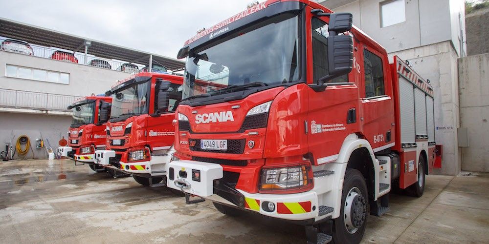 Autobombas de Scania para el servicio de bomberos de Navarra