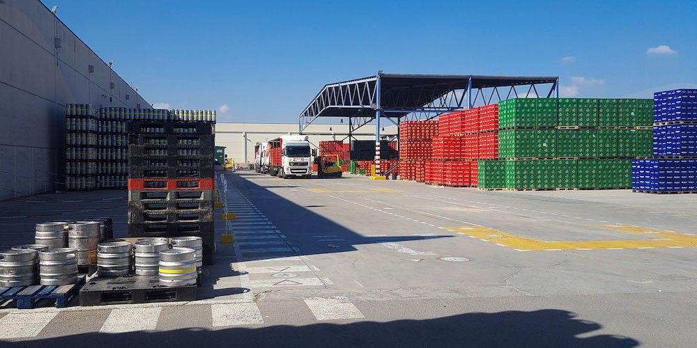 Almacen de Discana, operador logistico de Heineken