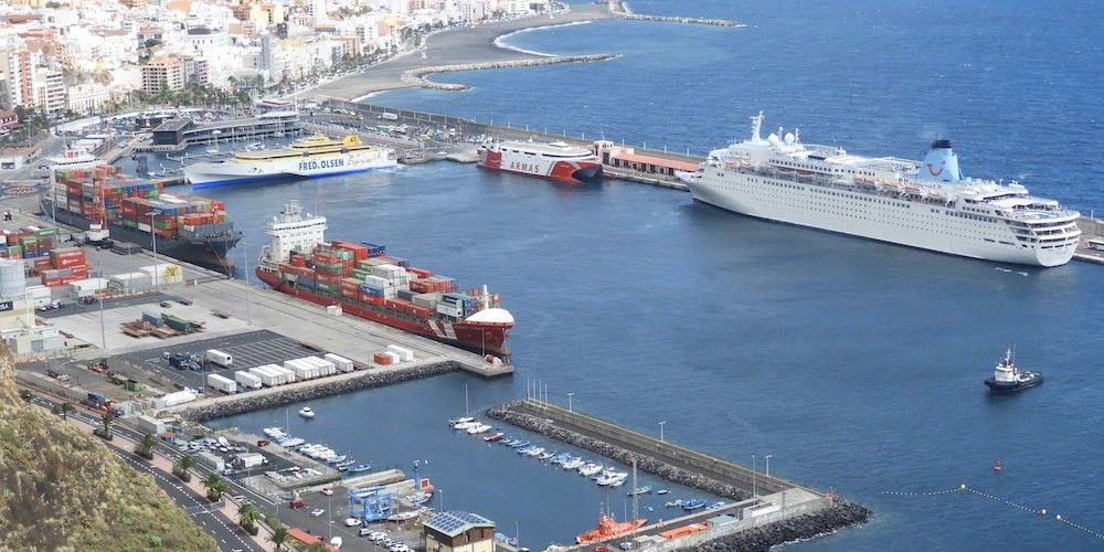 Puerto de La Palma vista aerea