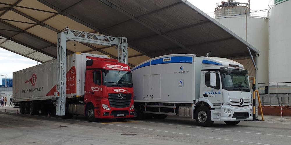 Escaner de contenedores del puerto de Barcelona Escaner de contenedores del puerto de Barcelona