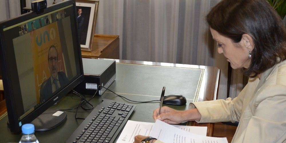 reunion ministra industria con uno julio 2020