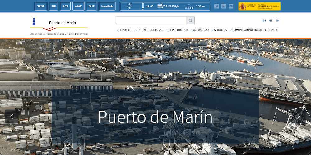 nueva web puerto marin septiembre 2020