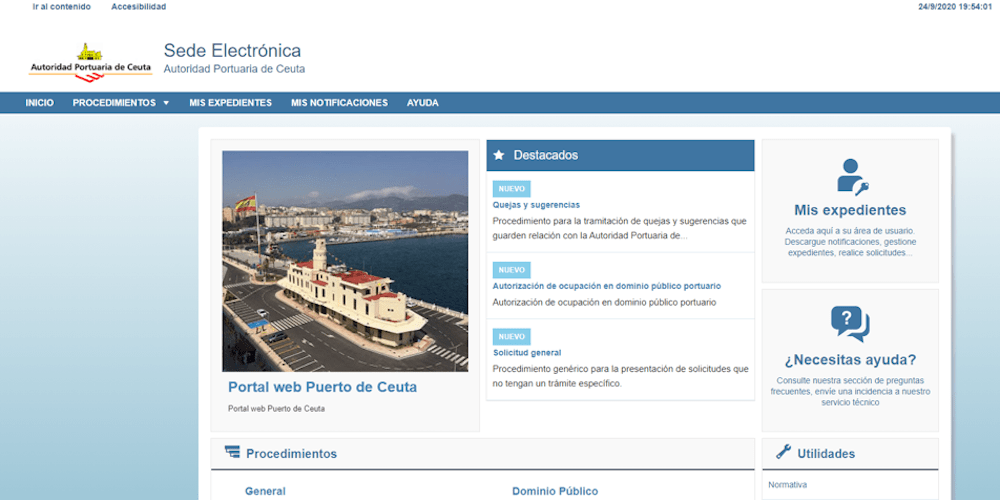 sede electronica puerto ceuta