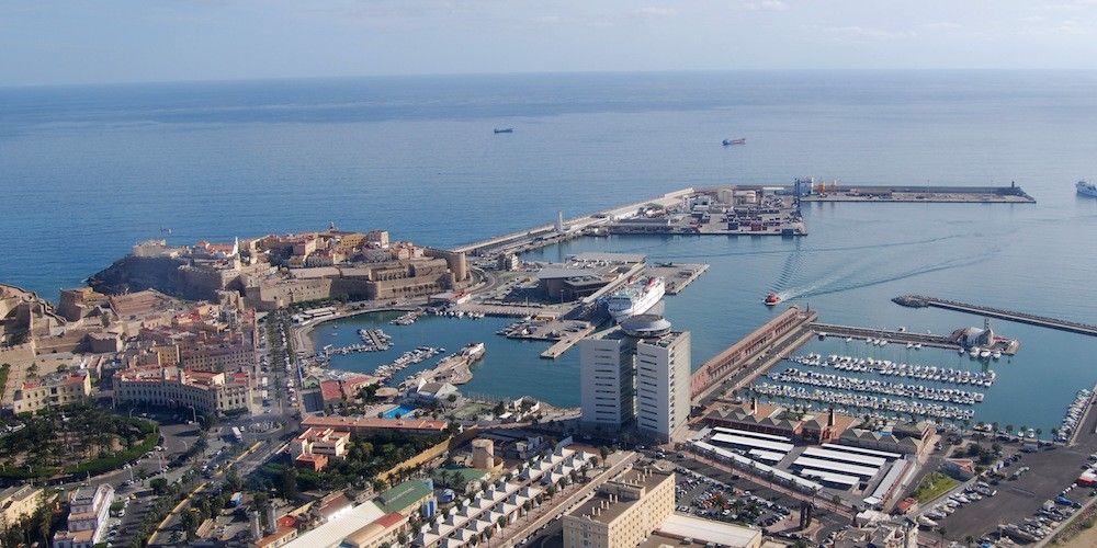 Instalaciones del puerto de Melilla 2020