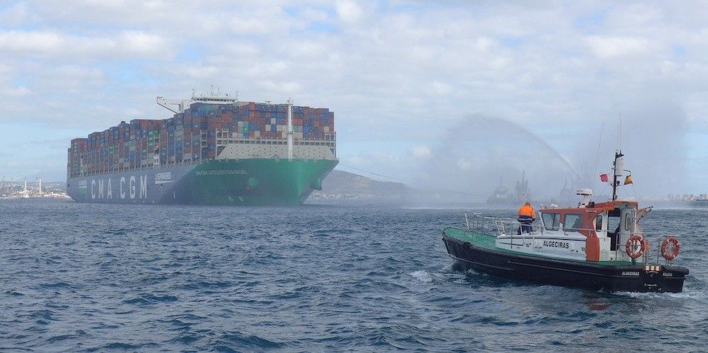 CMA CGM Jacques Saadé entrando al puerto de Algeciras CMA CGM Jacques Saadé entrando al puerto de Algeciras