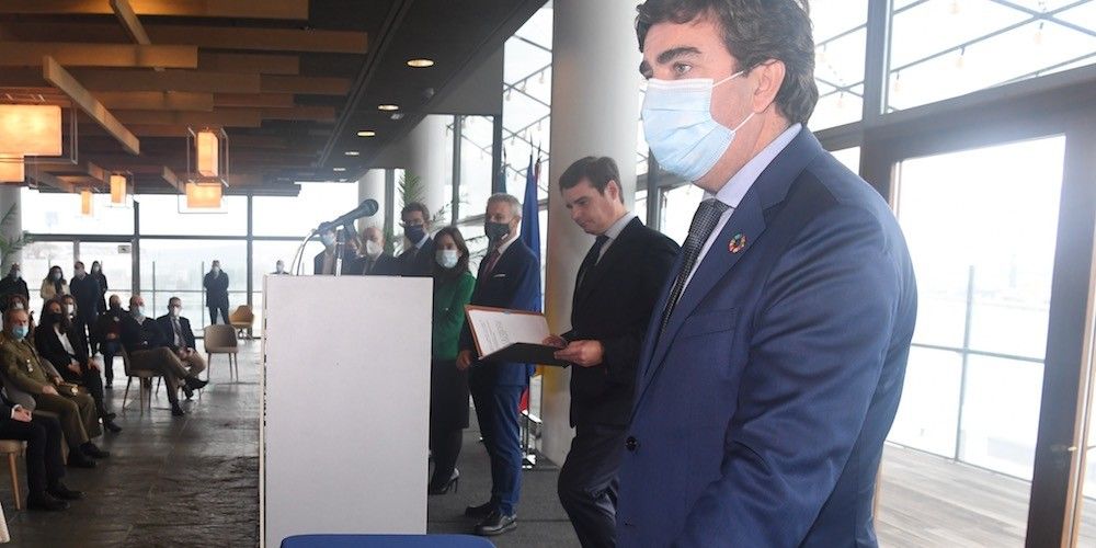 Toma de posesion presidente puerto coruña, martin fernandez prado