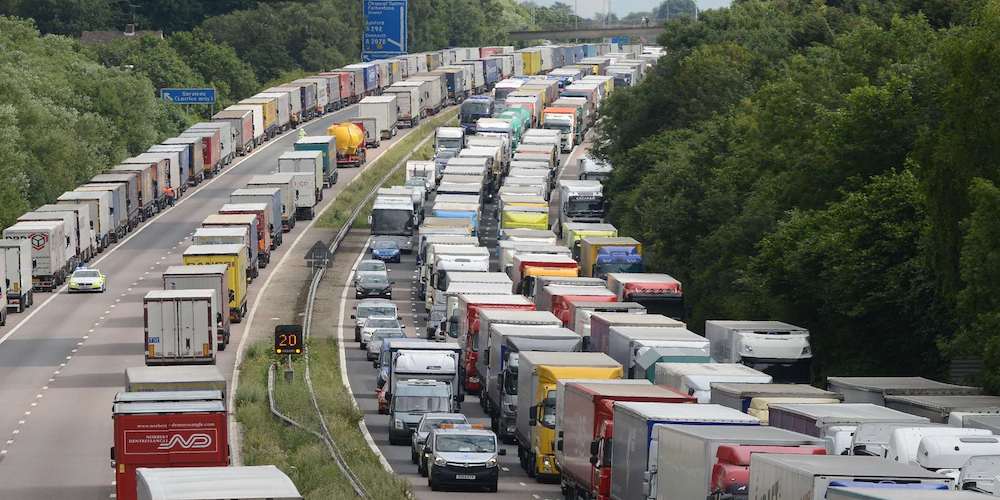 camniones colapsan carreteras UK brexit